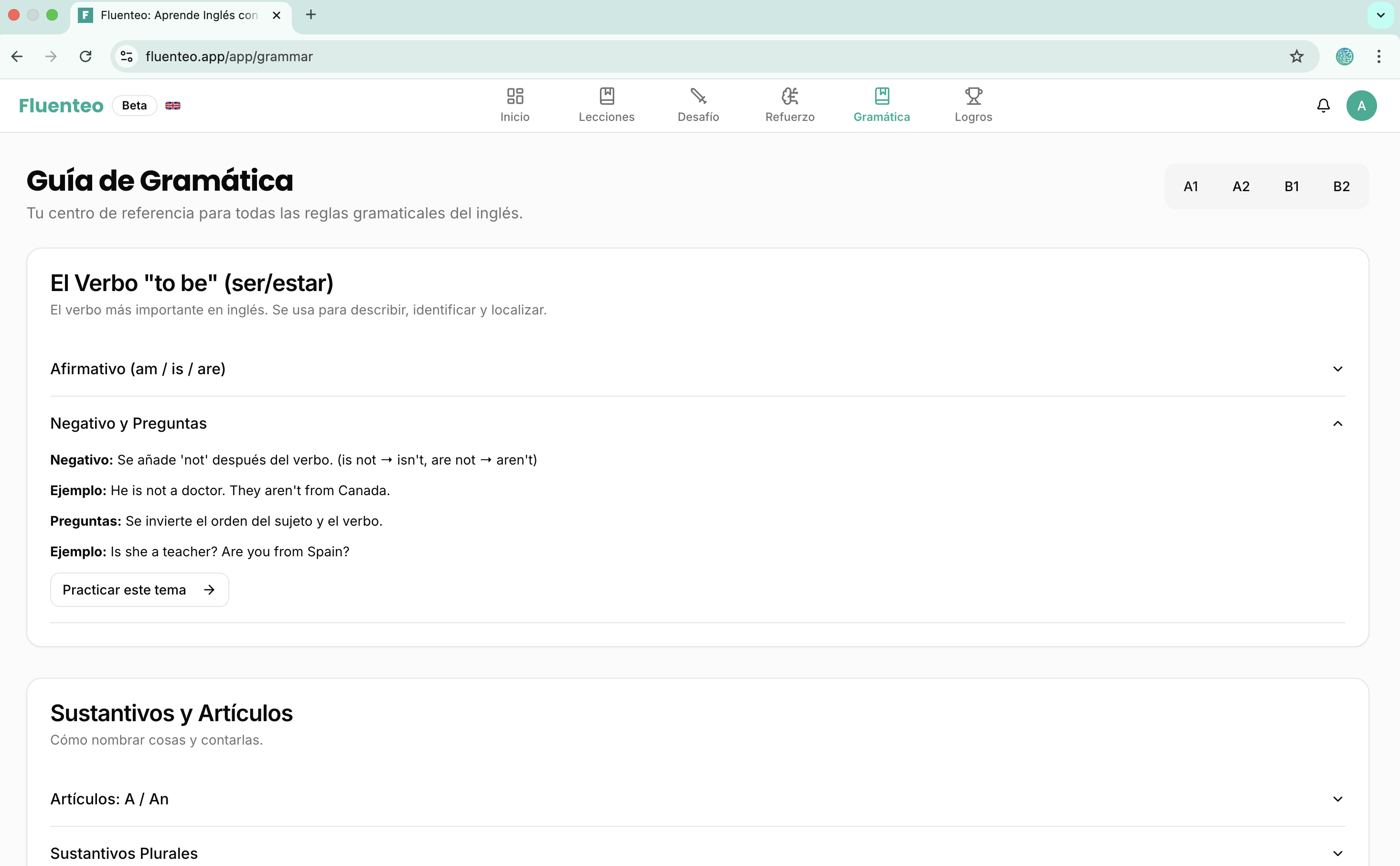 Chat con un profesor en Fluenteo